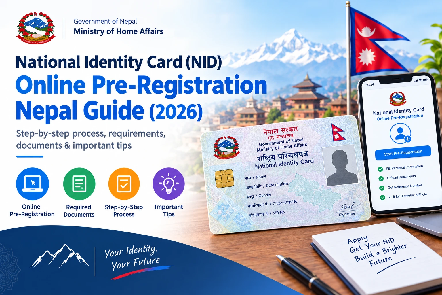 National Identity Card (NID) Online Pre-Registration Nepal Guide (2026)